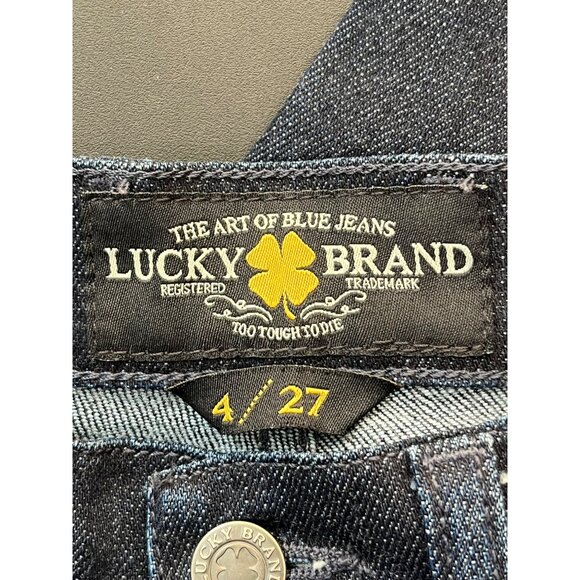 Lucky Brand Womens Sweet N Straight Jeans Size 4/27 Dark Wash Denim - Picture 5 of 8